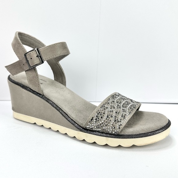 Sonoma Good For Life Ortholite Foam Gray Suede Rhinestones Women’s - Picture 2 of 11